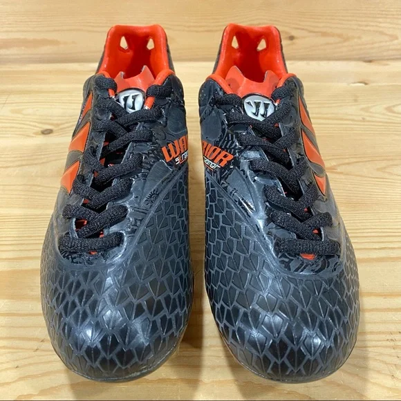 NIB Warrior Youth Skreamer Soccer Lacrosse Field Hockey Cleat  Black/Orange - Picture 5 of 8